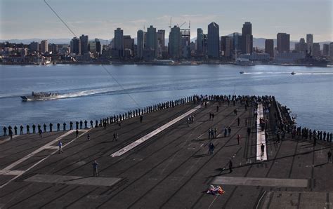 Aircraft Carrier Theodore Roosevelt Finishes Deployment Gets Welcome
