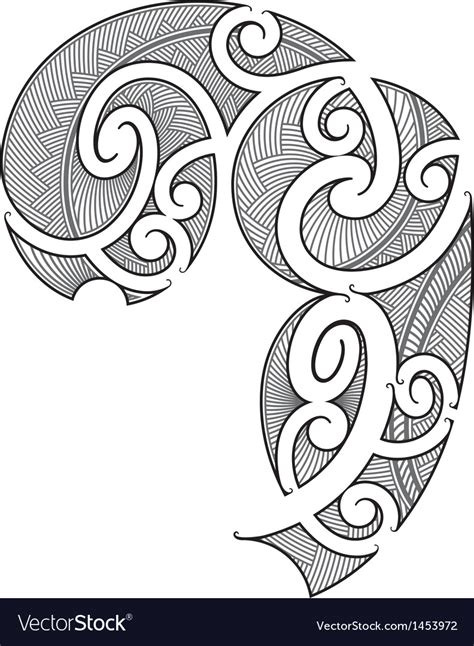 Maori Tattoo Design Royalty Free Vector Image Vectorstock