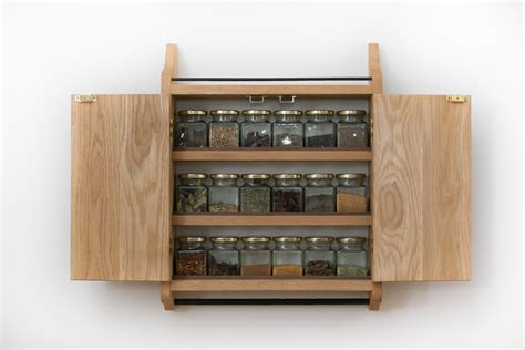 Broadleaf Oak Spice Cupboard Fine Wood Kitchenware
