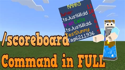 How To Use The Scoreboard Command In Minecraft Bedrock Edition Youtube