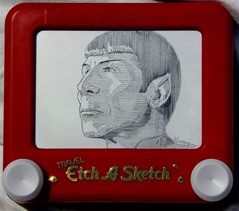 Spock And 10 More Incredible Portraits Created Entirely With Etch A