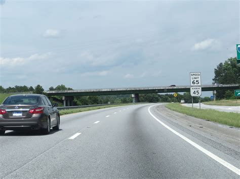 South Carolina Interstate 85 Northbound Cross Country