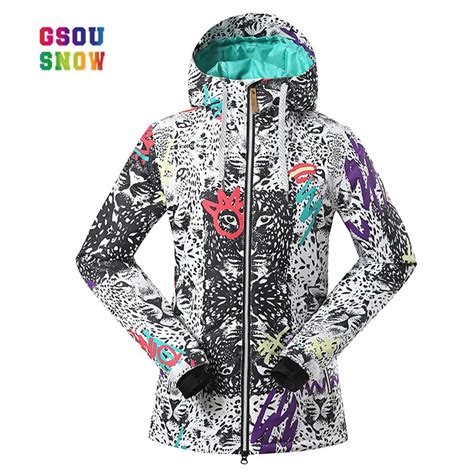 Gsou Snow Ski Jacket Women Outdoor Professional Snowboard Coats