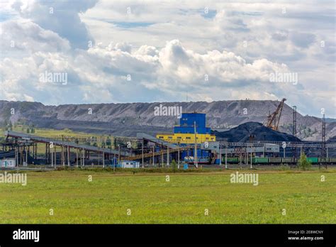 Coal Loading At A Coal Mine Kemerovo Region Kuzbass Stock Photo Alamy