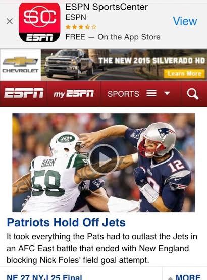 Espn Thinks Nick Foles Had His Kick Blocked By Pats Photo