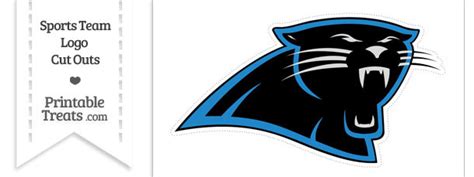 Large Carolina Panthers Logo Cut Out — Printable