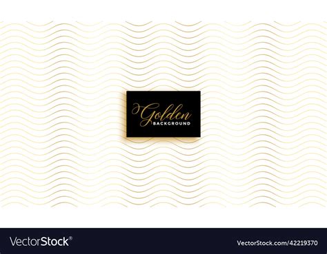 Golden Wavy Pattern On White Background Royalty Free Vector