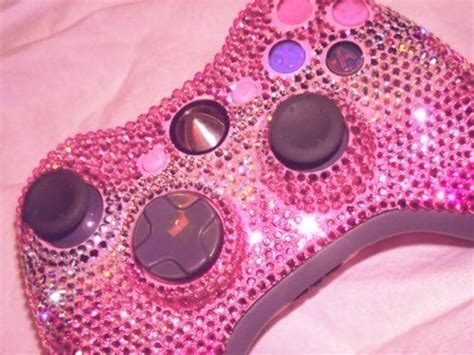 Bedazzled Xbox Controller Pink Tumblr Aesthetic Pastel Pink Aesthetic