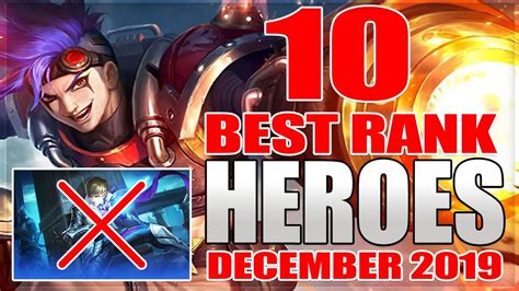 Top 10 Best Heroes For Rank In Mobile Legends Season 14 Dec 2019