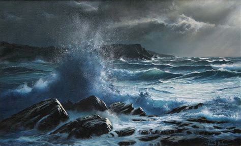 Pin By L T Amos Writer On Outdoors Stormy Sea Sea Art Sea Painting