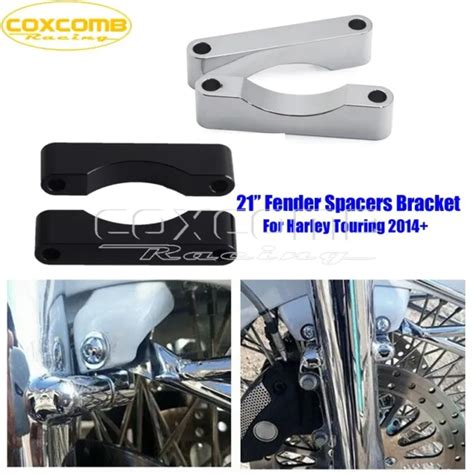 21and Front Fender Spacers Brackets Mounts For Harley Touring Electra