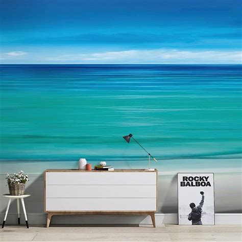 Custom Wallpaper Mural Summer Ocean Beach View Bvm Home