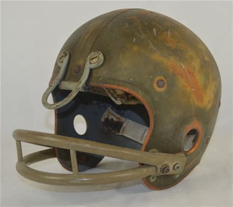 Lot Detail Vintage C 1950s Riddell Football Helmet Wheavy Use