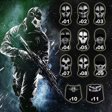 Call Of Duty Cod Ghost Face Mask Tactical Winter Hat Beanie