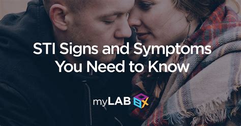 sti signs and symptoms you need to know at home std test std testing mylab box