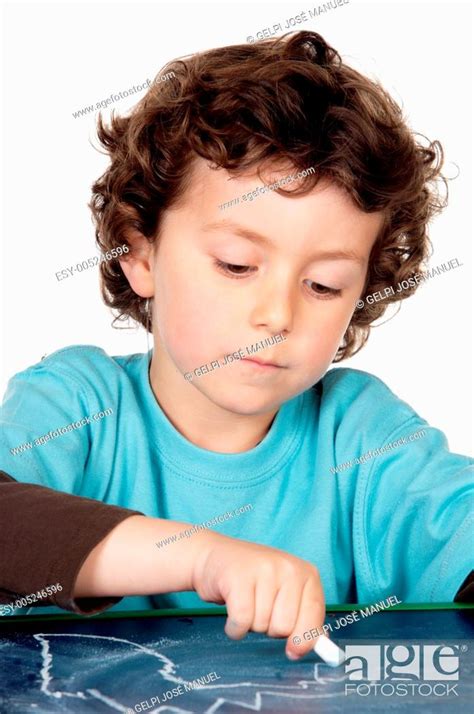 Adorable Boy Studying Stock Photo Picture And Low Budget Royalty Free