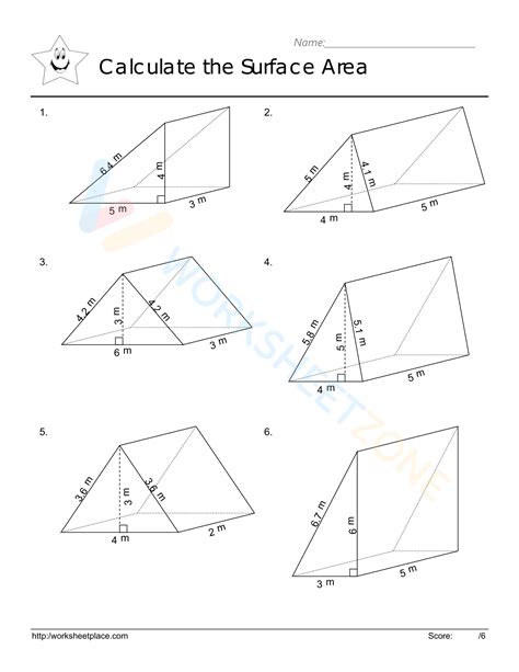 Triangular Prisms 8 Worksheet Zone