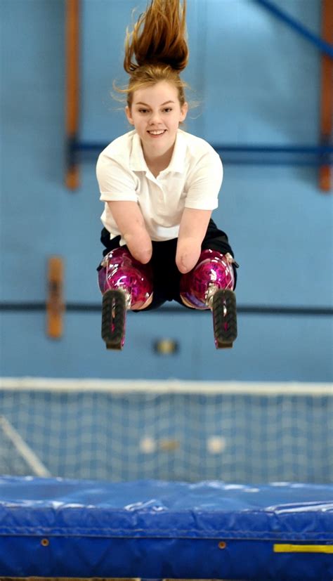 Inspirational Schoolgirl Who Lost All Her Limbs Due To Meningitis Wins National Trampoline