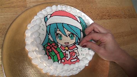 Hatsune Miku Christmas Cake Recipe Kawaii Kakkoii Sugoi