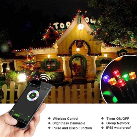 Toodour Smart Fairy Lights 65ft 200 Led Bluetooth Mini String Lights