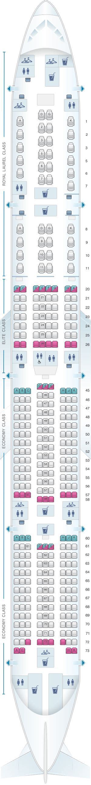 The Seating Plan For An Airliners Flight Deck Including Seats And Numbers