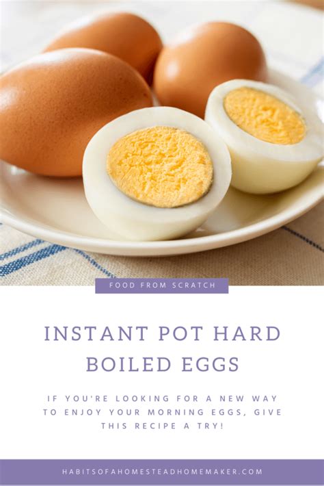 Instant Pot Hard Boiled Eggs Habits Of A Homestead Homemaker