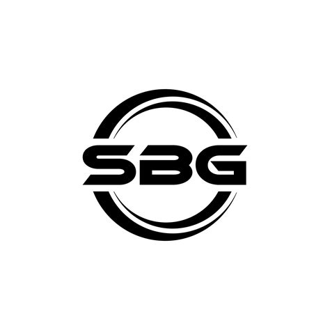 Sbg Letter Logo Design In Illustration Vector Logo Calligraphy