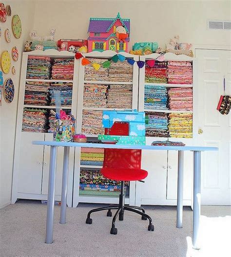 37 Best Colourful Organizing Sewing Room Ideas For Inspiration
