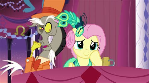 Image Discord Tries To Get Fluttershys Attention S5e7png My Little Pony Friendship Is