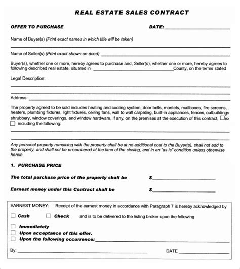 Free 13 Sample Real Estate Purchase Agreement Templates In Pdf Ms