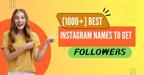 1000 Best Instagram Names To Get Followers And Usernames Ideas