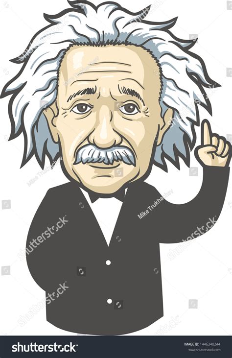 July 09 2019 Portrait Albert Einstein Stock Vector Royalty Free