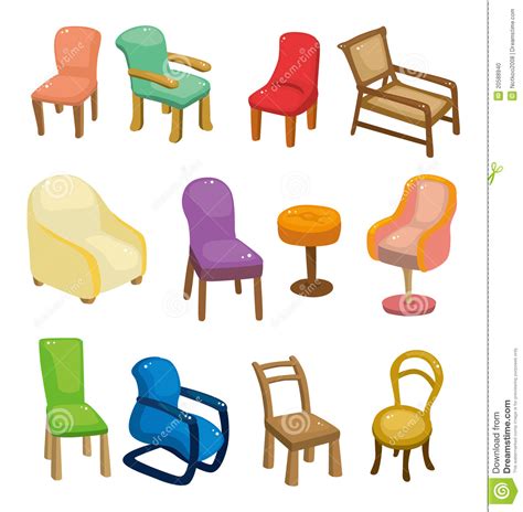 3 533 541 просмотр • 9 окт. Cartoon Chair Furniture Icon Set Stock Vector ...