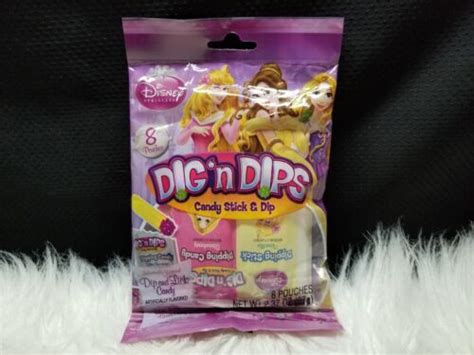 disney princess dig n dips candy stick and dip 8 pouches best by date 02 17 ebay