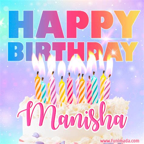 Happy Birthday Manisha GIFs Download On Funimada Com