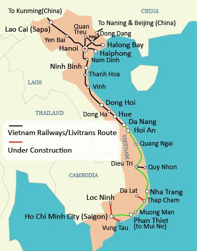 Ho Chi Minh City To Da Nang Trains Da Nang To Sai Gong Rail Map