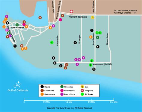 Map Of Rocky Point Mexico Old Port