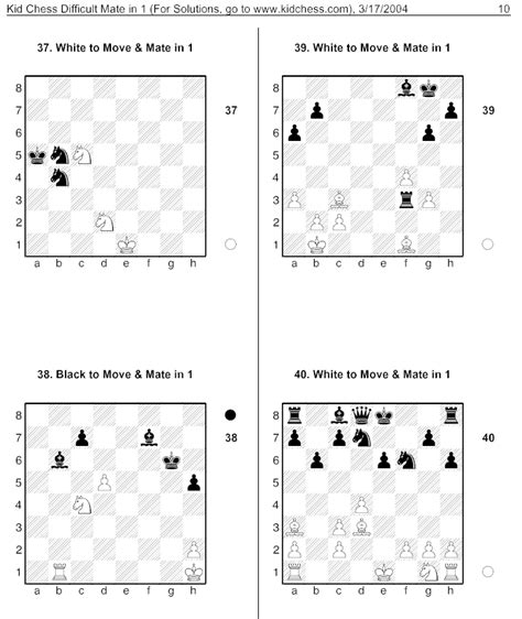 Kid Chess® Puzzles Kid Chess® Atlanta Chess For Kids