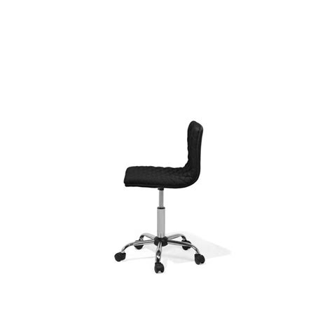 Black fabric upholstery allows air most chairs use thick foam padding to provide support. Fabric Armless Desk Chair Black ORLANDO on OnBuy
