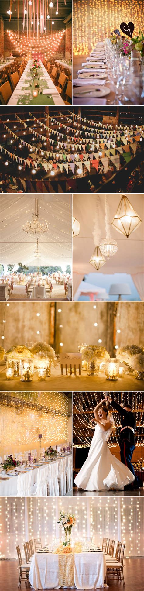 39 Magical String And Hanging Light Wedding Decorations