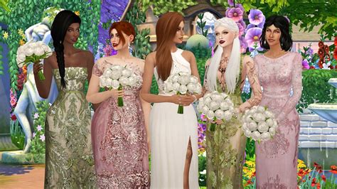 Sims 4 Cc Custom Content Pose Pack White Weddinh By Eslanes