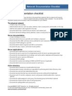 Guidance text appears throughout the document, marked by the word guidance. Network documentation template | Ip Address | Server ...