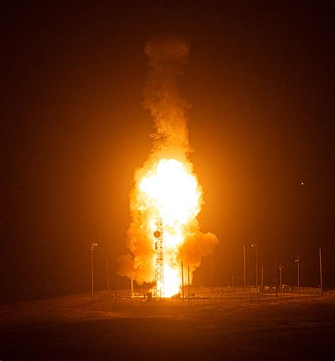 Us Air Force Test Fires Minuteman Iii Icbm Missile Threat