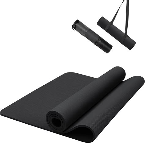 Nuveti Tpe Large Yoga Mat Non Slip Exercise Fitness Mat With Carry Bag