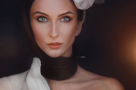 Portrait Women Alexander Drobkov Face Women Indoors Model Wallpaper