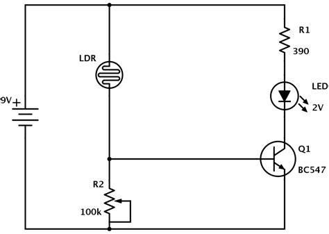 Light Dependent Resistor Circuit Diagram