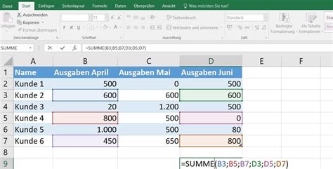 Excel Summe Funktion So Einfach Geht Summe Berechnen In Excel Ionos