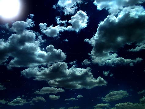 Clouds In Night Sky