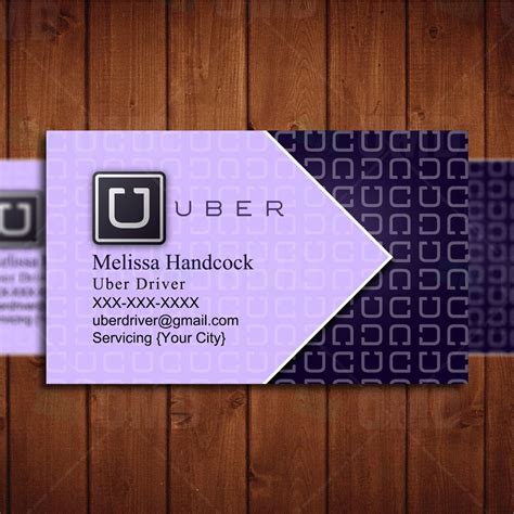 Professional, modern, minimalist, geometric, elegant, vintage Uber Business Card - Professional Uber Driver by CreativeEtsyDesigns on Etsy | Uber card, Uber ...