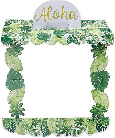 Luau Tabletop Hut Decorating Kit 5 Pieces Home And Kitchen